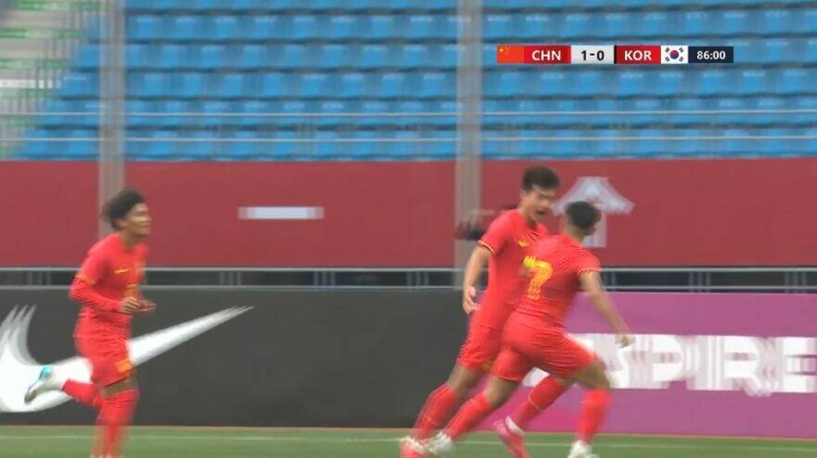 U22國足1-0韓國全場數(shù)據(jù)：控球率49%落后韓國，10射7正領(lǐng)先對手