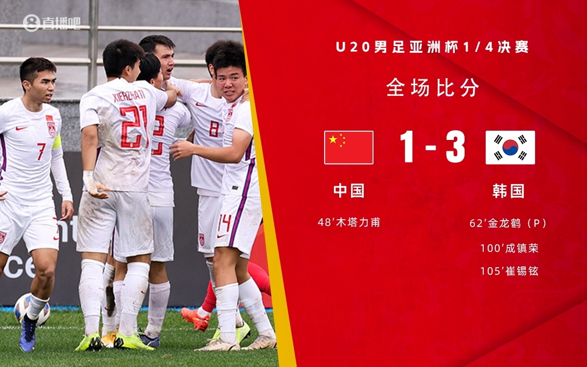 復(fù)仇！U22國足絕殺復(fù)仇韓國，2年前U20亞洲杯加時憾負(fù)無緣世青賽