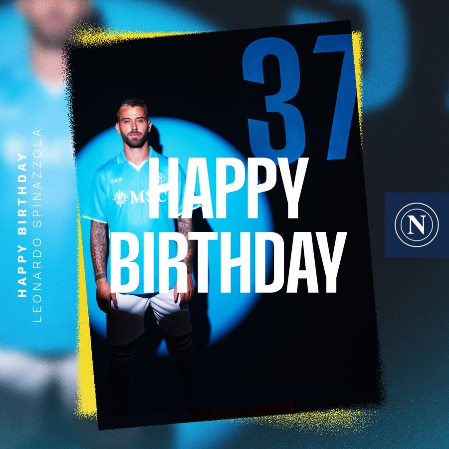 生日快樂！那不勒斯官方發(fā)文慶祝斯皮納佐拉32歲生日