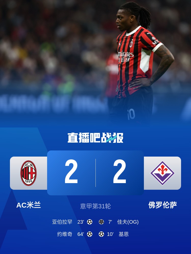 孔塞桑上任后米蘭有13場比賽先丟球落后，最終戰(zhàn)績?yōu)?勝1平6負(fù)